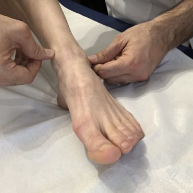 Ostéopathe, cheville et pied